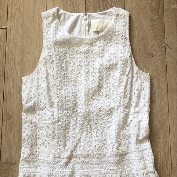 J. Crew Eyelet Lace Midi Dress in White Size 4 - Picture 5 of 13